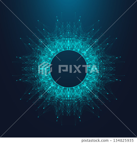 AI Banner Concept In The Digital Style. Generative Ideas Design Element For Internet Technology. Futuristic Technology Concept Artificial Intelligence. AI Banner Concept In The Digital Style. Generative Ideas Design Element For Internet Technology. Futuristic Technology Concept Artificial Intelligence. 134825935