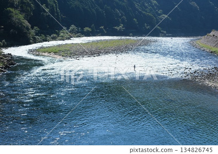 從淺北區眺望流經的大田川 134826745
