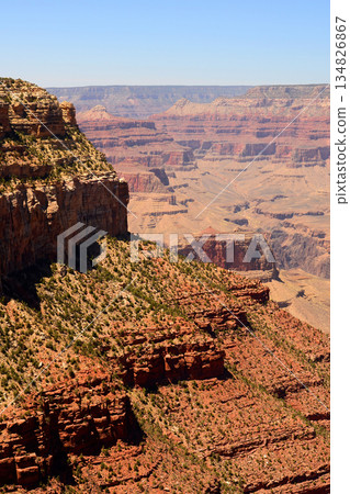 Hazy Sky Day At The Grand Canyon Arizona Hazy Sky Day At The Grand Canyon Arizona 134826867
