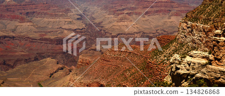 Hazy Sky Day At The Grand Canyon Arizona Hazy Sky Day At The Grand Canyon Arizona 134826868