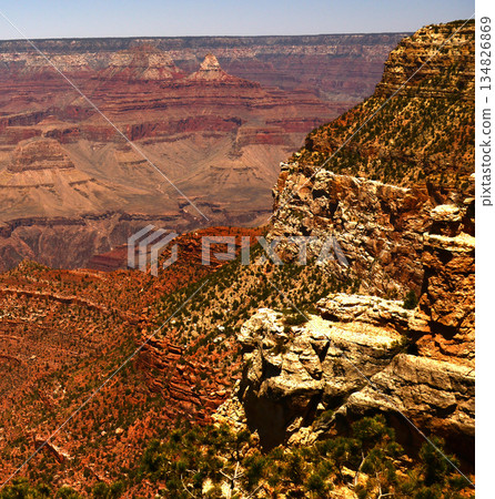Hazy Sky Day At The Grand Canyon Arizona Hazy Sky Day At The Grand Canyon Arizona 134826869