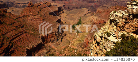 Hazy Sky Day At The Grand Canyon Arizona Hazy Sky Day At The Grand Canyon Arizona 134826870