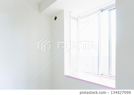 公寓裝修，西式房間，圖片素材，飄窗，施工，施工進行中 134827099