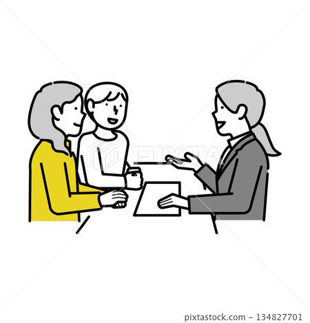 Consultation illustration | Consultation, contract, explanation 134827701