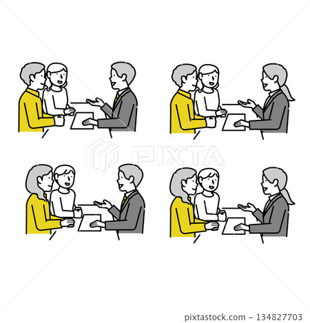 Consultation illustration | Consultation, contract, explanation Consultation illustration | Consultation, contract, explanation 134827703
