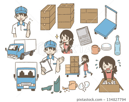 Moving illustration set 2 Moving illustration set 2 134827794