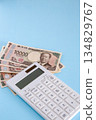 Calculator and money_vertical 134829767