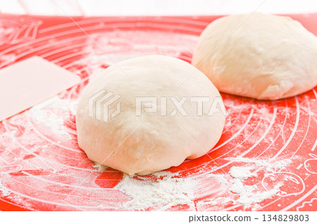 Collected bread dough Collected bread dough 134829803