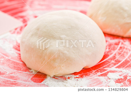 Collected bread dough Collected bread dough 134829804