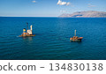Manassa Rose Shipwreck. Crete. Greece. Aerial Shot. Take. Cargo Ship 134830138