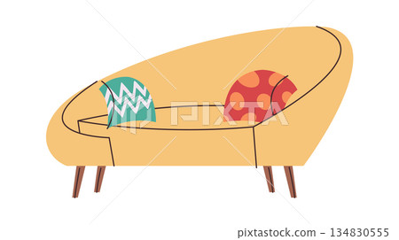 Vintage couch retro sofa design 134830555
