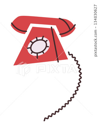 Retro corded phone home decor 134830627
