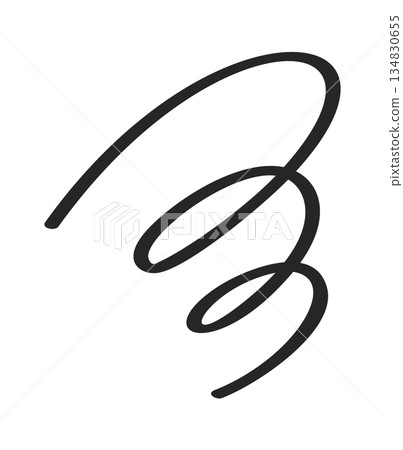 Decorative doodle hand drawn scribble 134830655