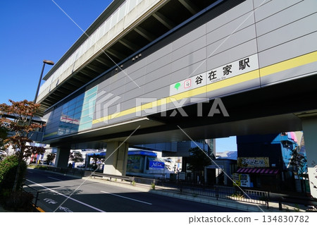 Shinbori Toneri Liner Yazaike Station in Adachi Ward, Tokyo Shinbori Toneri Liner Yazaike Station in Adachi Ward, Tokyo 134830782