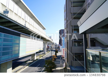 Road near Tokyo Yazaike Station 134830798