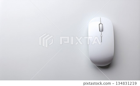 Top view of a computer mouse 134831219