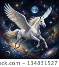 Pegasus Soaring Through Space 134831527