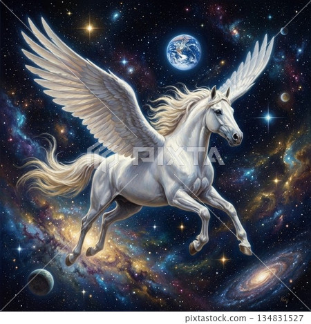飛馬翱翔太空 134831527