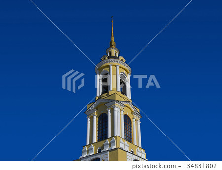 Russia, Suzdal, Prepodobenskaya bell tower 134831802