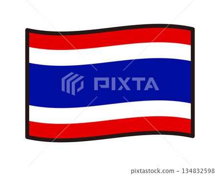 泰國國旗插畫資料 3 134832598