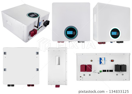 Lithium battery for solar panels with a round LCD display and user-friendly interface. Lithium battery for solar panels with a round LCD display and user-friendly interface. 134833125