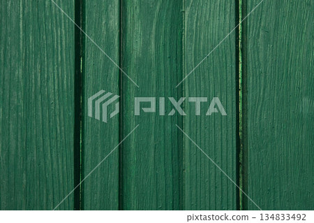 Green Wooden Surface Texture, Natural Rustic Wood Background for Design Green Wooden Surface Texture, Natural Rustic Wood Background for Design 134833492