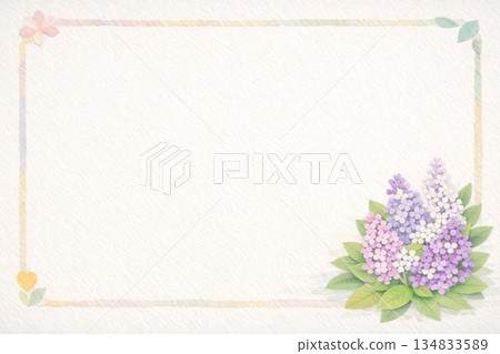 Frame Material: Flowers, Lilac Frame Material: Flowers, Lilac 134833589
