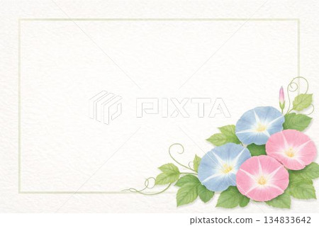 相框材質牽牛花 134833642