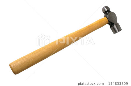 Ball Peen Hammer isolated on a white background 134833809