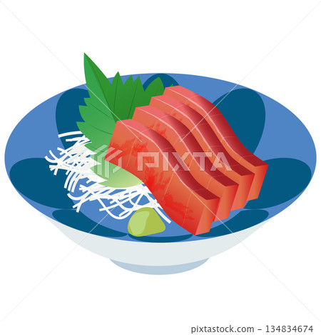 金槍魚生魚片 134834674