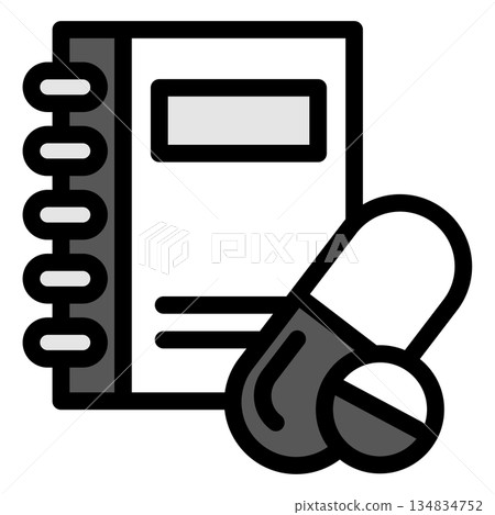 Illustration icon material: Medical file 210 Illustration icon material: Medical file 210 134834752