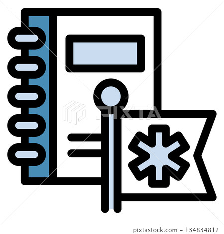 Illustration icon material: Medical file 266 Illustration icon material: Medical file 266 134834812