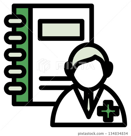 Illustration icon material: Medical file 285 Illustration icon material: Medical file 285 134834834