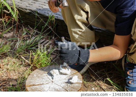 玩化石的孩子（8歲男孩） 134835038