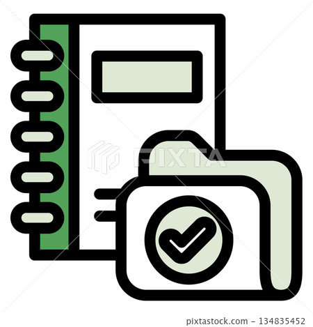 Illustration icon material: Folder document file 130 Illustration icon material: Folder document file 130 134835452