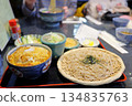 Delicious katsudon and soba noodles 134835763