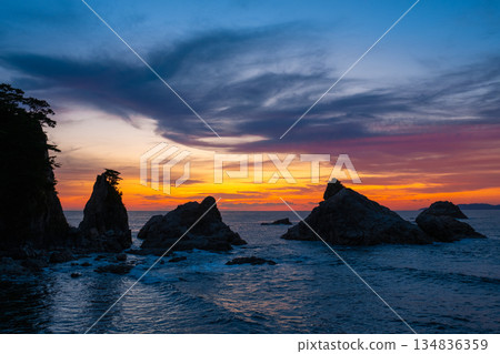 Sasagawa flow/evening view Sasagawa flow/evening view 134836359