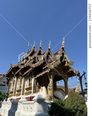 Wat Saen Muangma Luang, a monastery in the old city of Chiang Mai Wat Saen Muangma Luang, a monastery in the old city of Chiang Mai 134836757