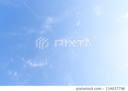 beautiful blue sky and white fluffy group of clouds with sunrise in the morning, natural background beautiful blue sky and white fluffy group of clouds with sunrise in the morning, natural background 134837796