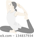 Women who do yoga 134837934