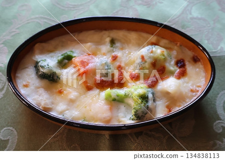 Oven baked cream stew 134838113