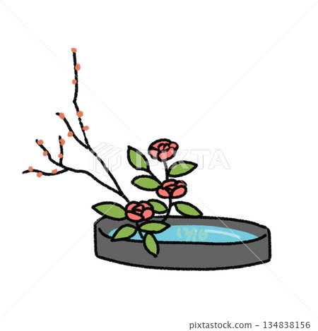 鮮花插圖 134838156