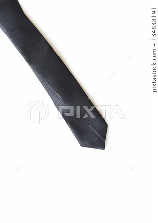 black necktie isolated on white background, father day concept and business style 134838191