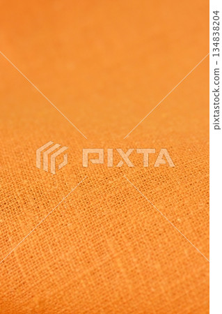 orange hemp viscose natural fabric cloth color, sackcloth rough texture of textile fashion orange hemp viscose natural fabric cloth color, sackcloth rough texture of textile fashion 134838204