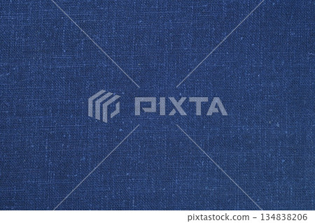 blue hemp viscose natural fabric cloth color, sackcloth rough texture of textile fashion blue hemp viscose natural fabric cloth color, sackcloth rough texture of textile fashion 134838206