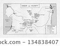 Old map of Unzen and Shimabara in 1926 134838407