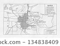 Old map of Nara city in 1926 134838409
