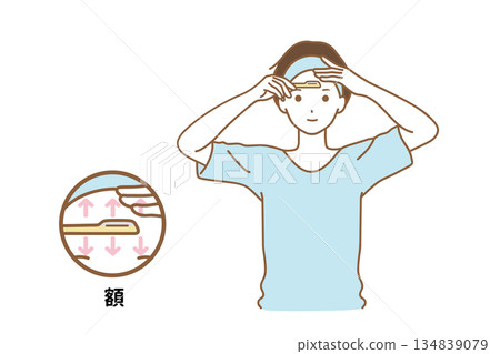 Man shaving his face 134839079