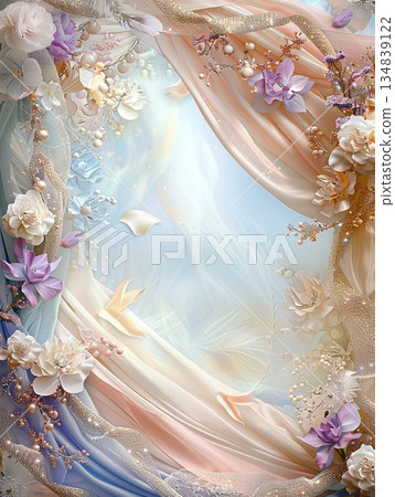 Hana系列 | 一款色彩柔和、美輪美奐的花朵面紗 134839122