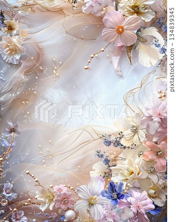 花之系列 | 優雅的花卉藝術，色彩柔和淡雅 134839345